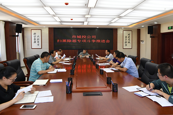 市城投公司召開掃黑除惡專項(xiàng)斗爭(zhēng)推進(jìn)會(huì)